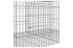 Vidaxl 171569 3-panel Rabbit Cage 163x79x54 Cm Galvanised Iron