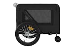 Vidaxl 93947 Pet Bike Trailer Black Oxford Fabric And Iron