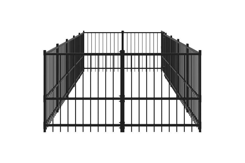 Vidaxl 3124601 Outdoor Dog Kennel Steel 9.38 M2