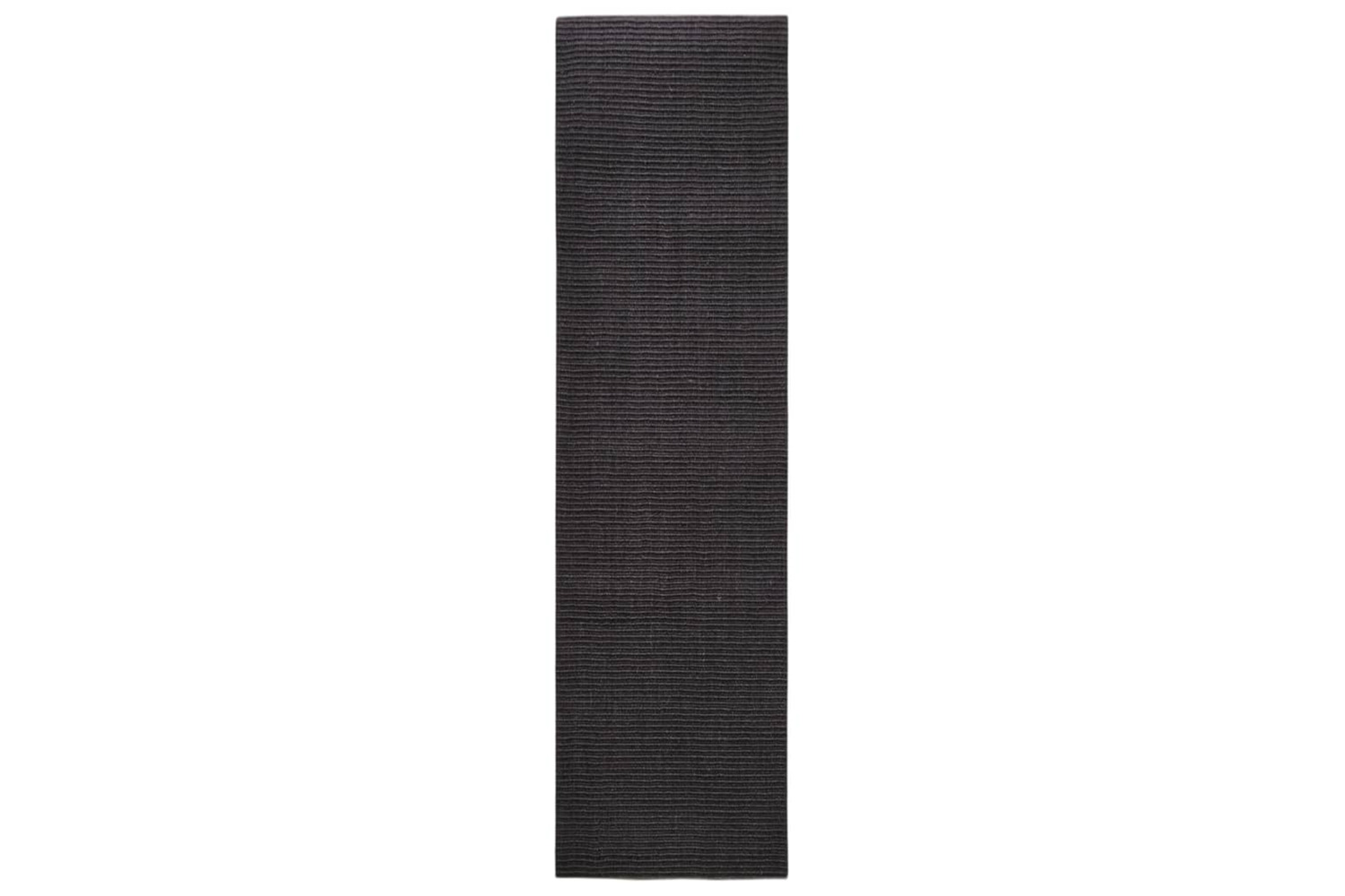 vidaXL 3203437 Sisal Rug For Scratching Post Black 80x300cm