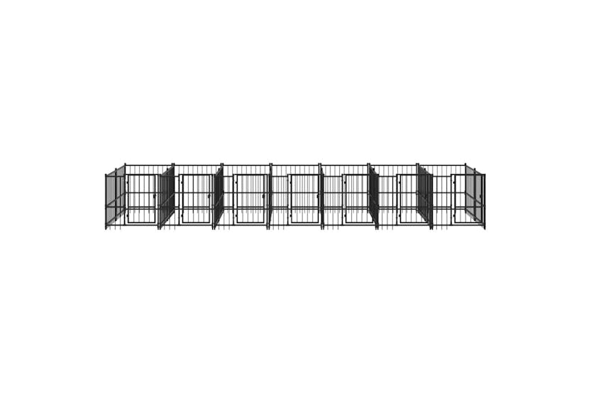 Vidaxl 3124584 Outdoor Dog Kennel Steel 13.14 M2