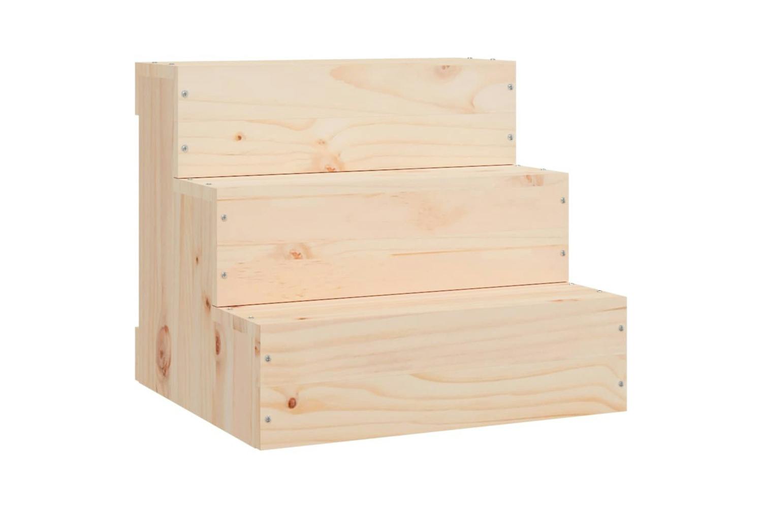 Vidaxl 822461 Pet Stair 40x37.5x35 Cm Solid Wood Pine