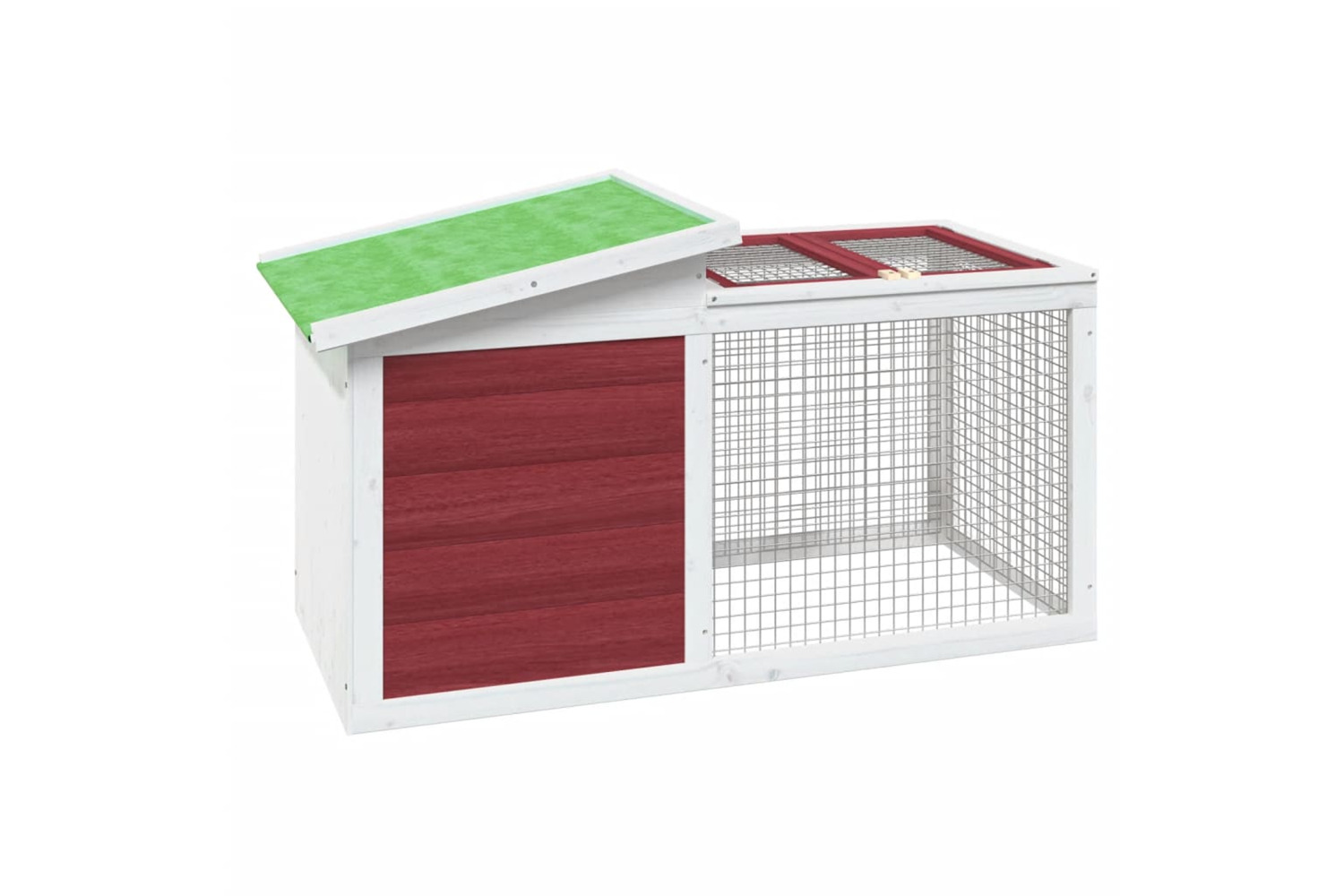 vidaXL 172291 Rabbit Hutch Mocha 100.5x54x55cm Solid Wood Pine