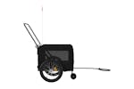 Vidaxl 93947 Pet Bike Trailer Black Oxford Fabric And Iron