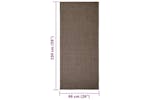 Vidaxl 3203446 Sisal Rug For Scratching Post Brown 66x150 Cm