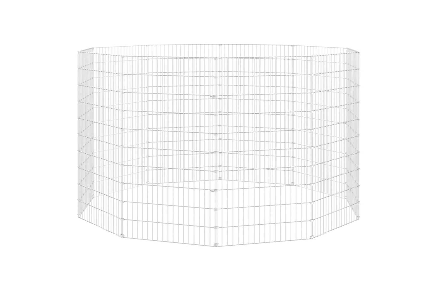 Vidaxl Free Range Animal Enclosure 10-panel 54x100 Cm Galvanised Iron