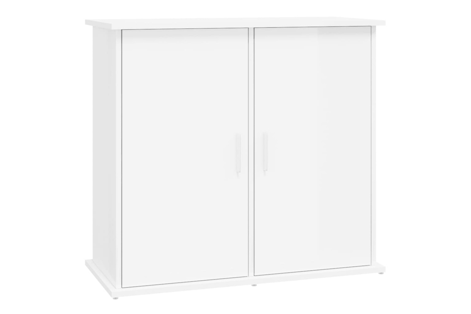 vidaXL 833625 Aquarium Stand High Gloss White 81x36x73cm Engineered Wood