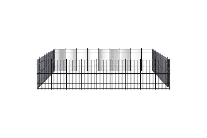 Vidaxl 3098007 Outdoor Dog Kennel Steel 74.65 M2