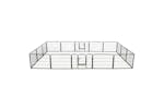 Vidaxl 275492 Dog Playpen 16 Panels Steel 60x80 Cm Black