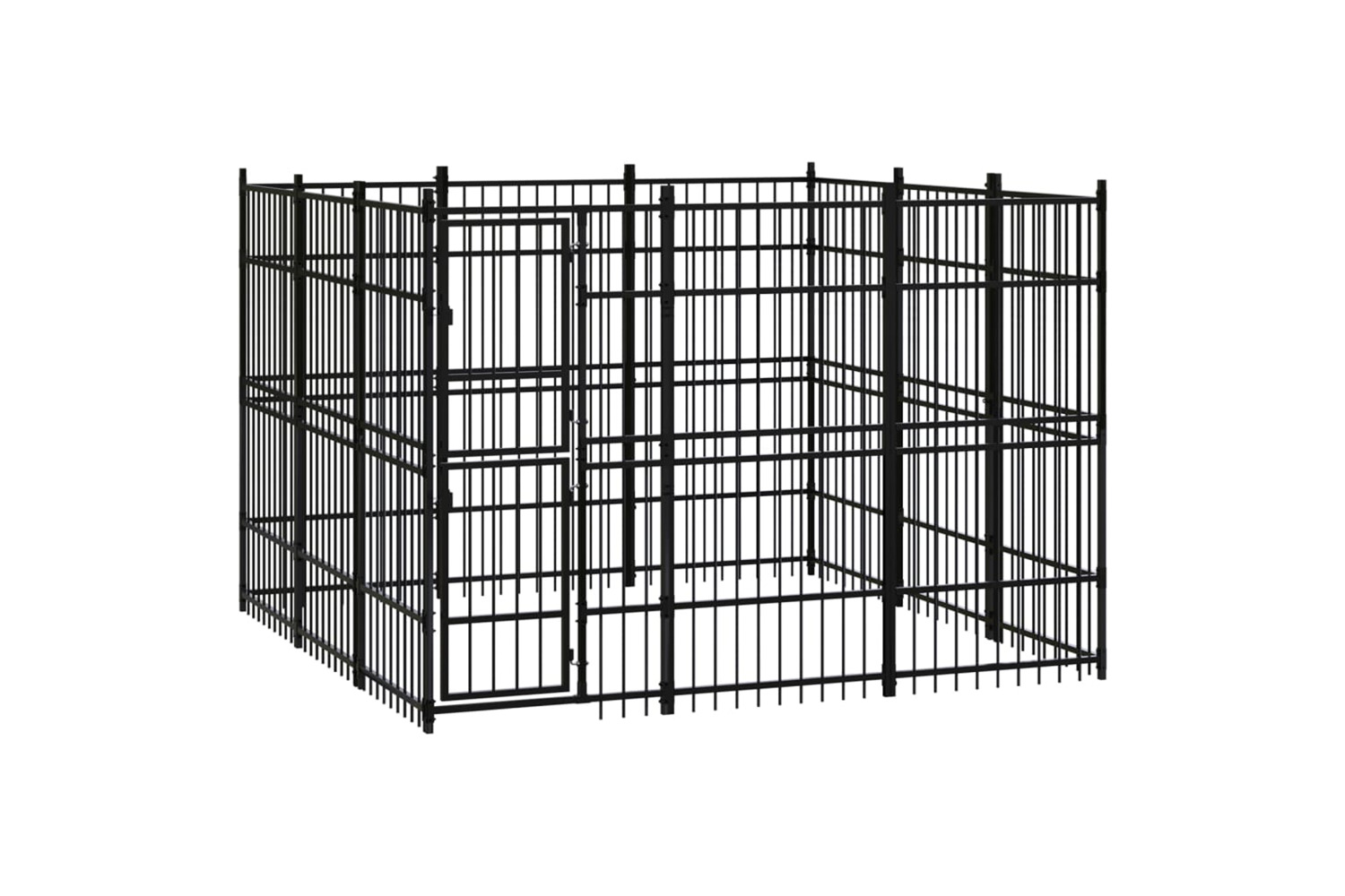 vidaXL 3097974 Outdoor Dog Kennel Steel 8.29 M2