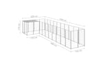 Vidaxl 3082243 Dog Kennel Silver 7.26 M2 Steel