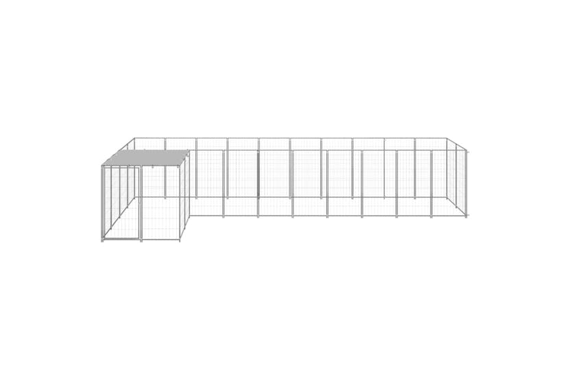 Vidaxl 3082243 Dog Kennel Silver 7.26 M2 Steel