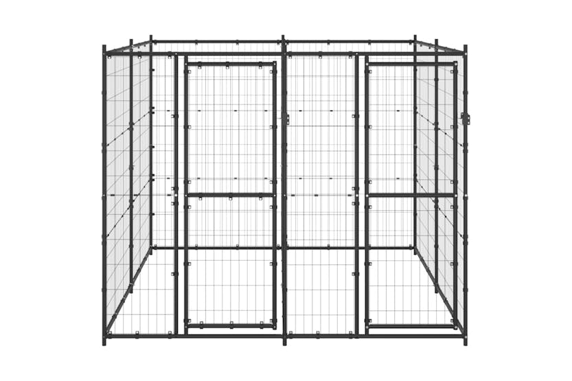 Vidaxl 3082260 Outdoor Dog Kennel Steel 4.84 M2