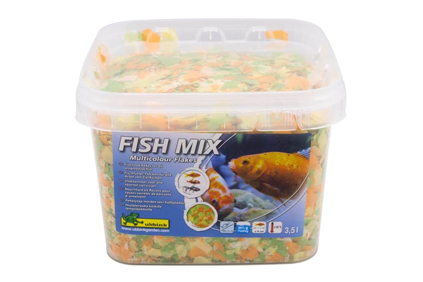 Ubbink 447546 Fish Food Fish Mix Multicolour Flakes 5-20 Mm 3.5 L