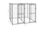 Vidaxl 3082260 Outdoor Dog Kennel Steel 4.84 M2