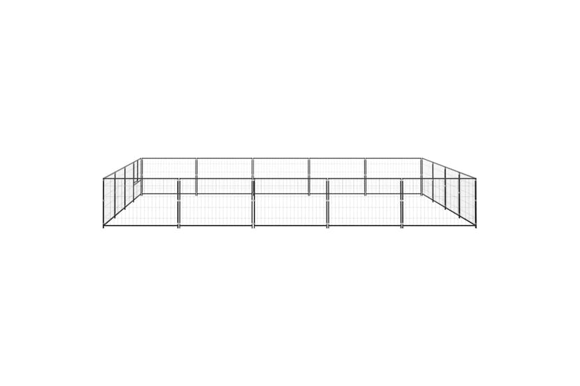 Vidaxl 3082144 Dog Kennel Black 20 M2 Steel