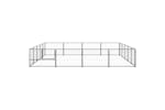 Vidaxl 3082144 Dog Kennel Black 20 M2 Steel