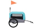 Vidaxl 92441 2-in-1 Pet Bike Trailer & Jogging Stroller Blue And Grey