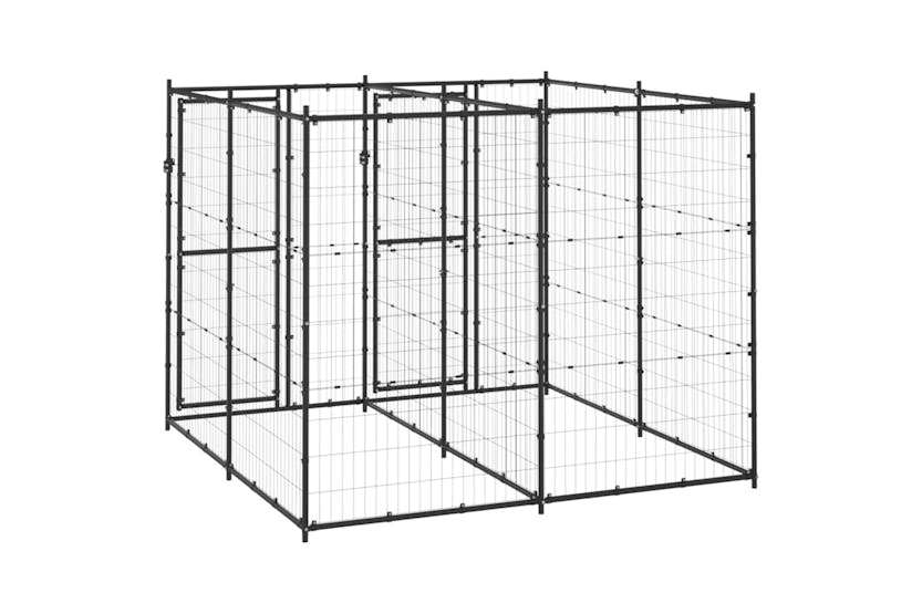 Vidaxl 3082260 Outdoor Dog Kennel Steel 4.84 M2