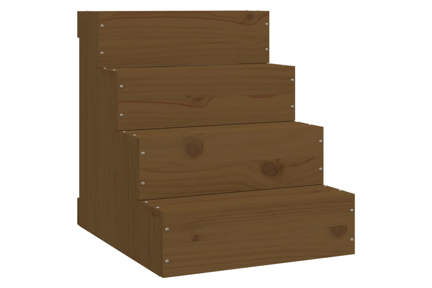 vidaXL 822469 Pet Stair Honey Brown 40x49x47cm Solid Wood Pine