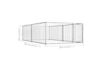 Vidaxl 144490 Outdoor Dog Kennel 200x400x100 Cm