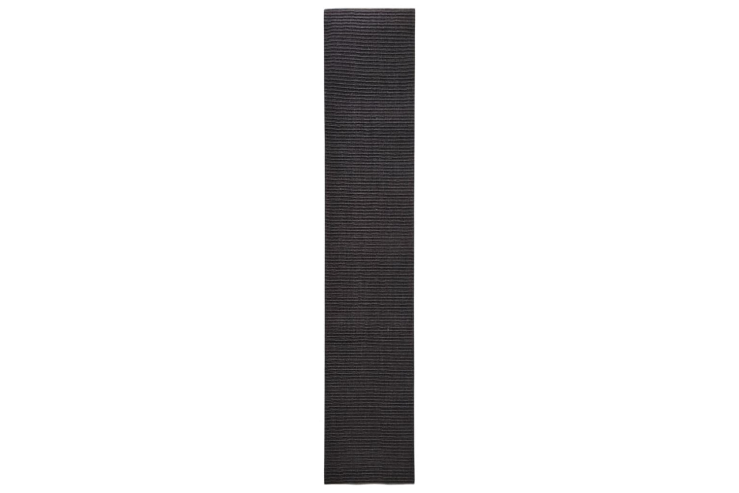 vidaXL 3203432 Sisal Rug For Scratching Post Black 66x350cm