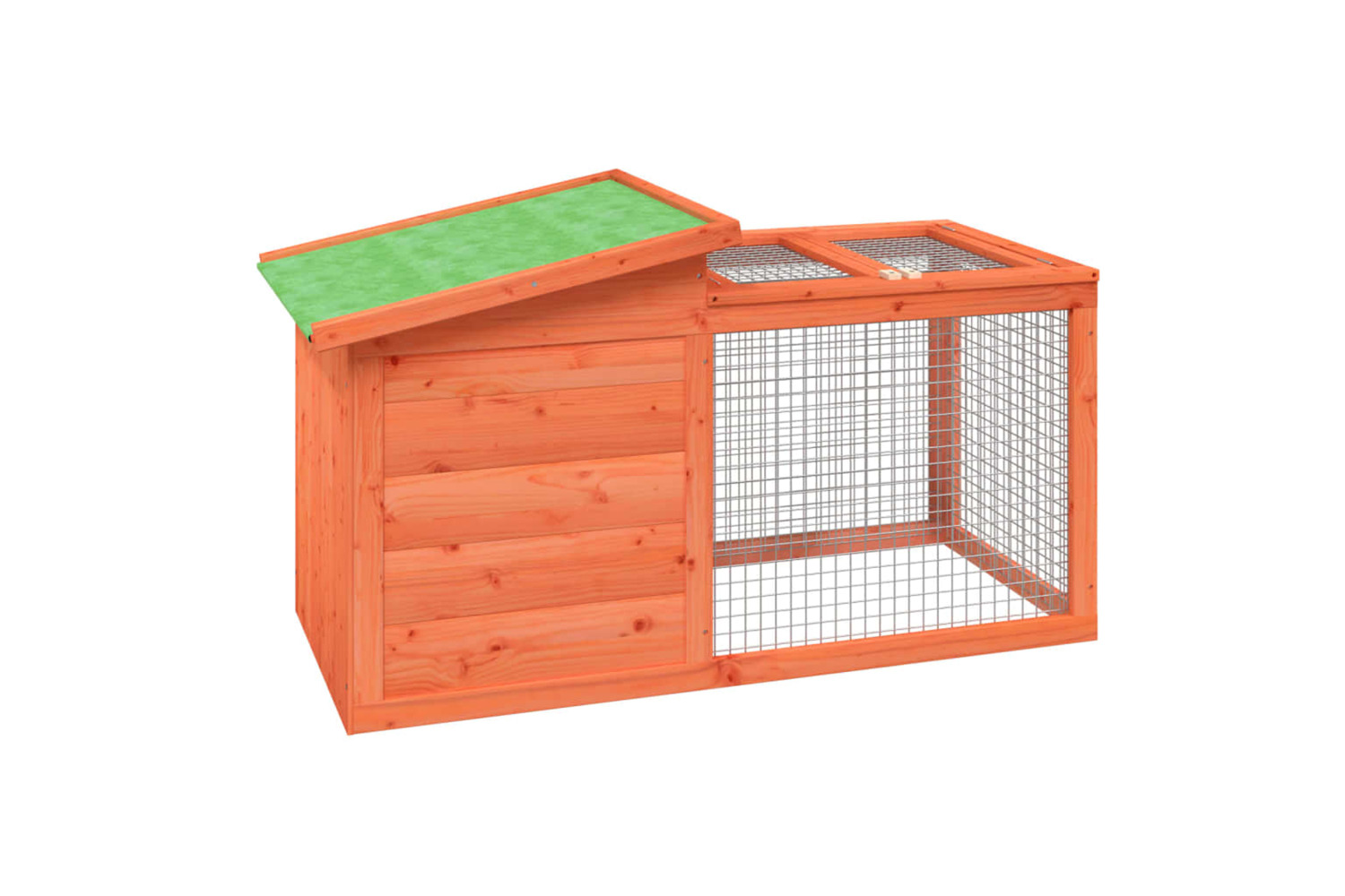 vidaXL 172289 Rabbit Hutch Brown 100.5x54x55cm Solid Wood Pine