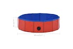 Vidaxl 170822 Foldable Dog Swimming Pool Red 80x20 Cm Pvc