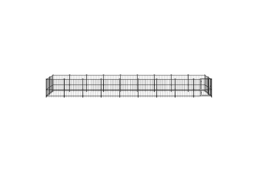 Vidaxl 3124605 Outdoor Dog Kennel Steel 16.89 M2