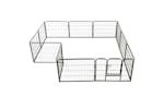 Vidaxl 170573 Dog Playpen 12 Panels Steel 80x60 Cm Black