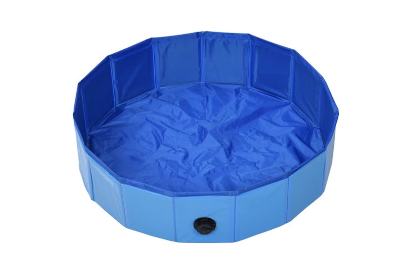 Vidaxl 170825 Foldable Dog Swimming Pool Blue 80x20 Cm Pvc