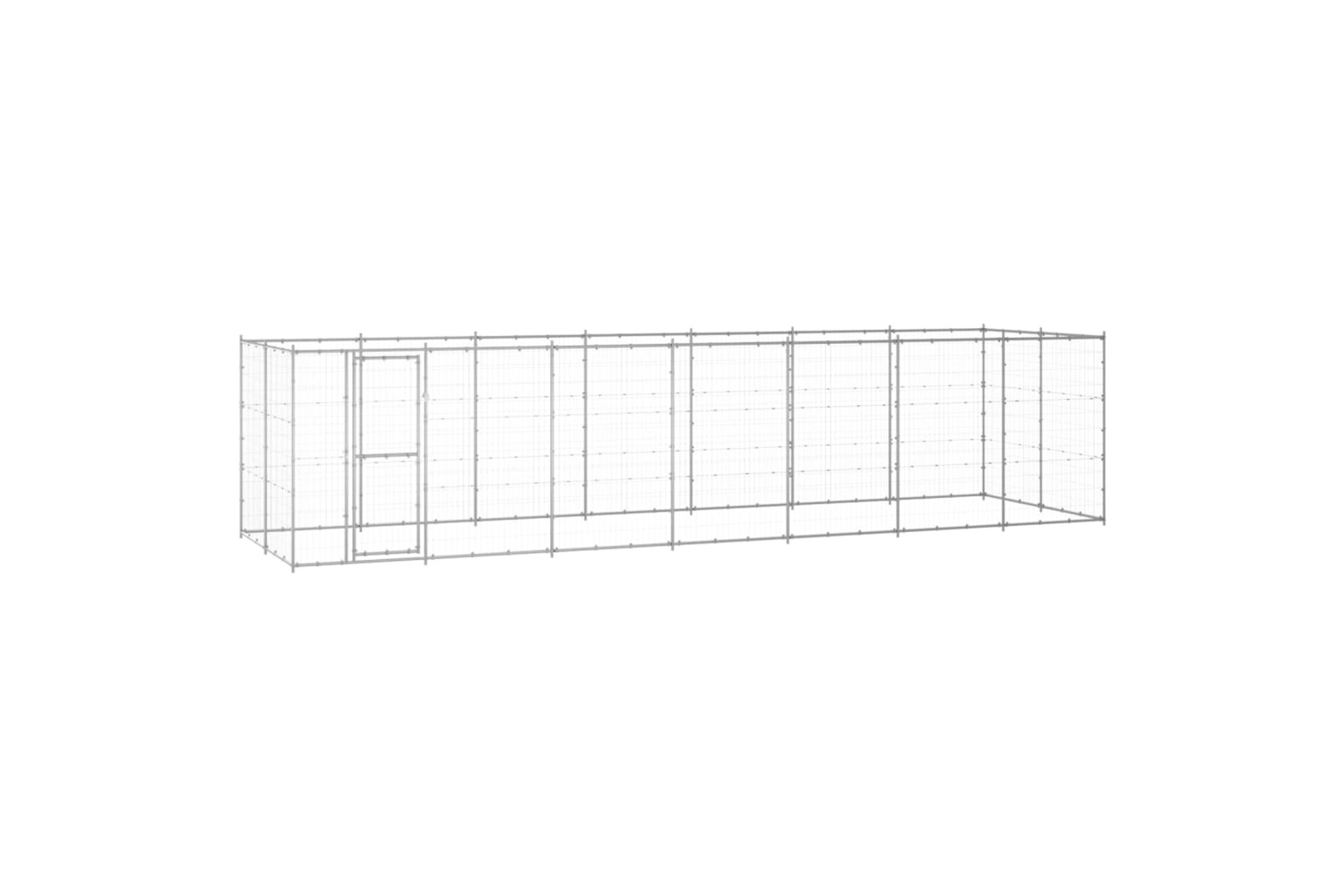 vidaXL 3082310 Outdoor Dog Kennel Galvanised Steel 16.94 M2