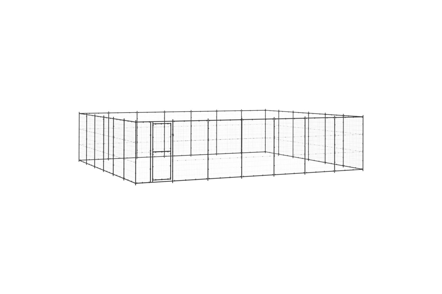 vidaXL 3082325 Outdoor Dog Kennel Steel 50.82 M2