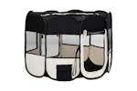 Vidaxl 171005 Foldable Dog Playpen With Carrying Bag Black 90x90x58 Cm