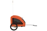 Vidaxl 93963 Pet Bike Trailer Orange Oxford Fabric And Iron