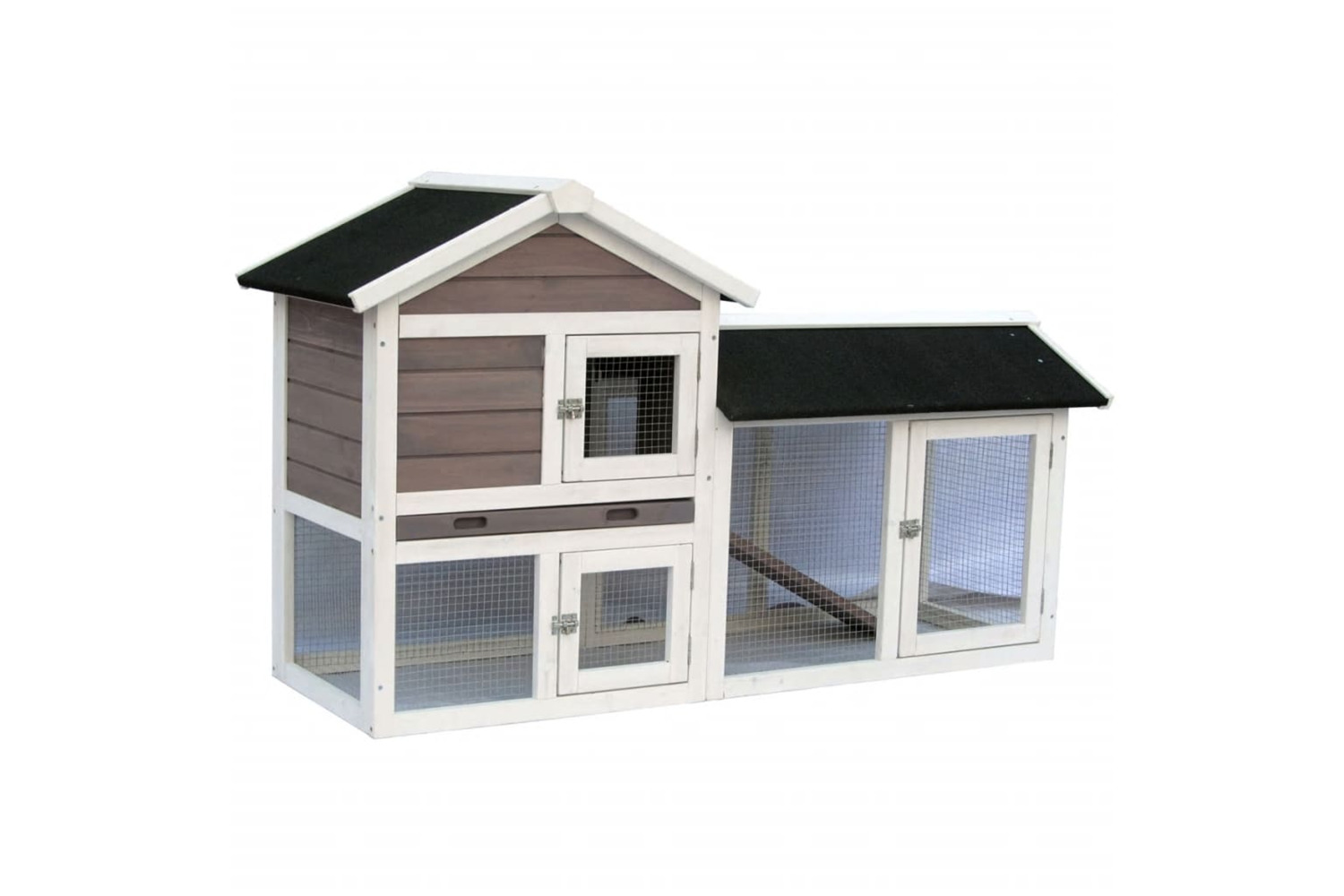 @pet 413744 Rabbit Hutch Avoriaz White And Brown 147x53x85 Cm 20098