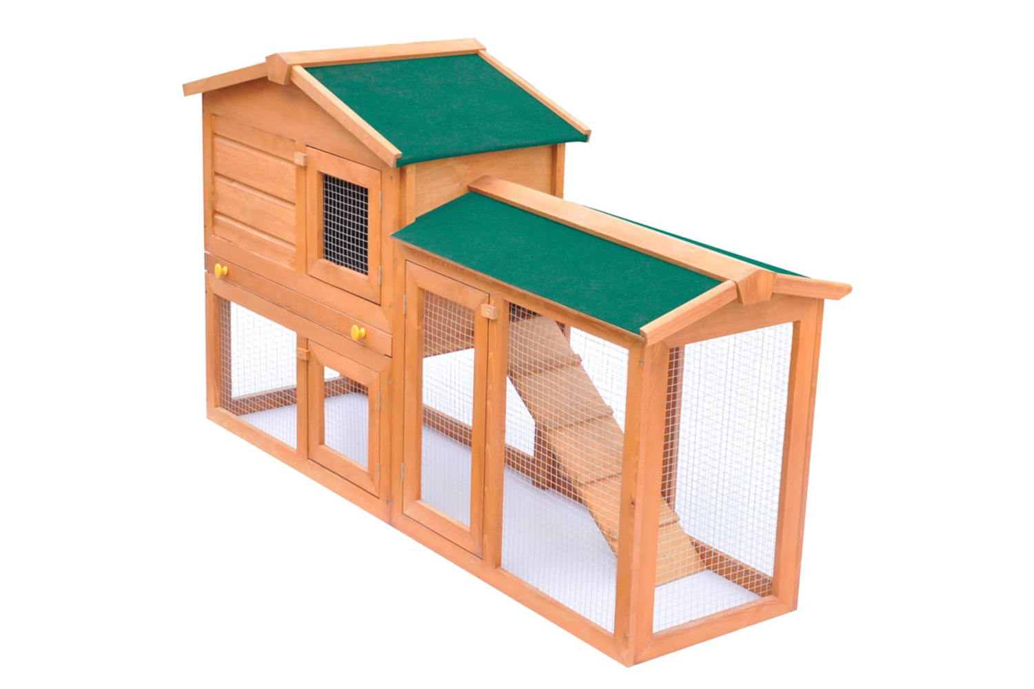 vidaXL 170162 Outdoor Large Rabbit Hutch Small Animal House Pet Cage Wood