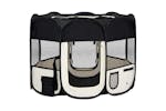 Vidaxl 171005 Foldable Dog Playpen With Carrying Bag Black 90x90x58 Cm