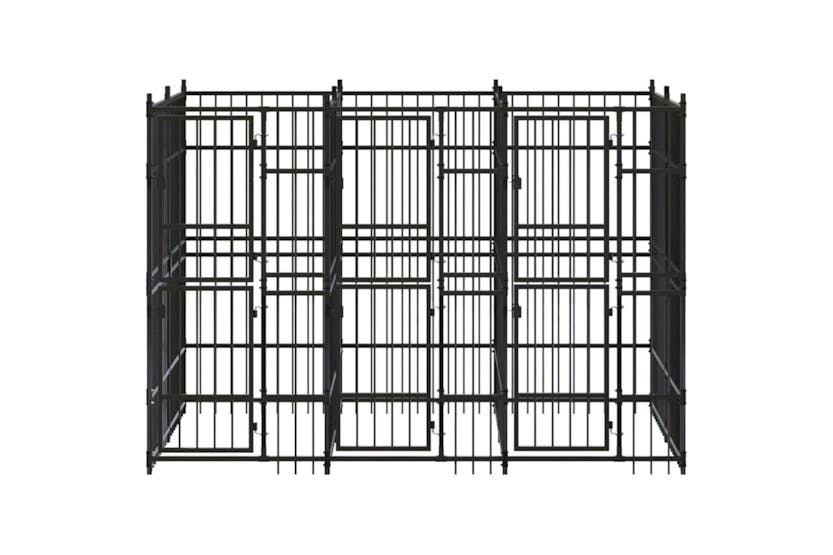 Vidaxl 3097938 Outdoor Dog Kennel Steel 5.53 M2