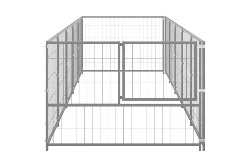 Vidaxl 3082103 Dog Kennel Silver 5 M2 Steel