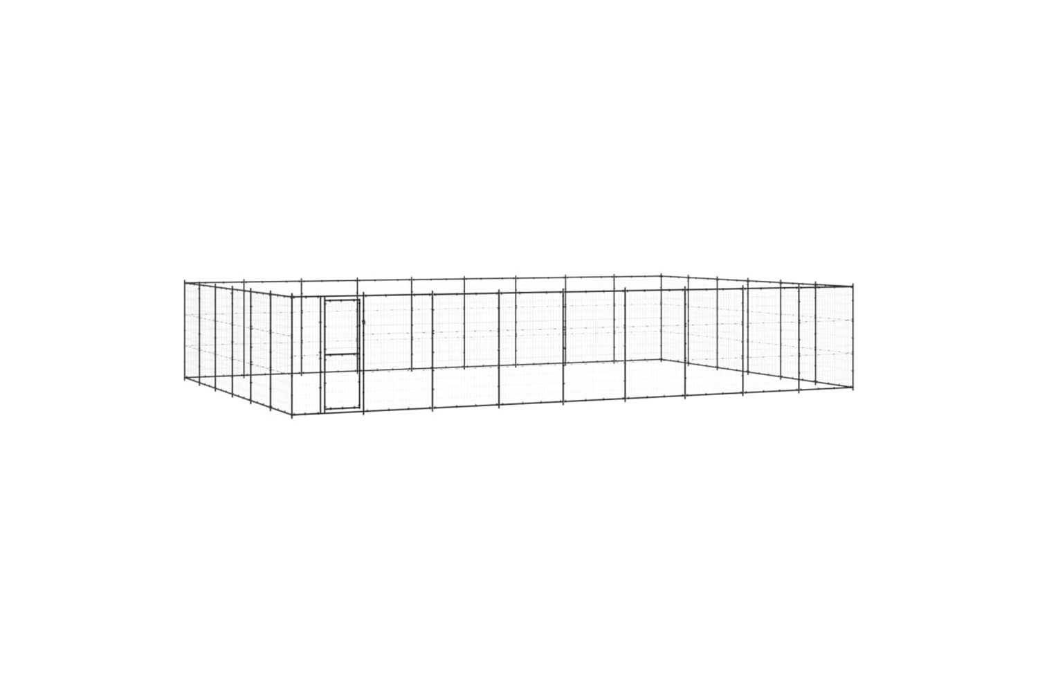 vidaXL 3082326 Outdoor Dog Kennel Steel 65.34 M2