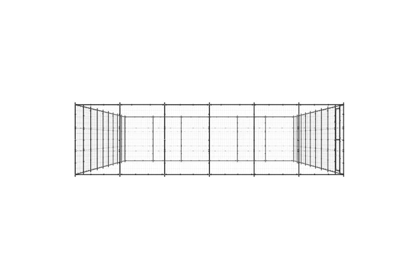 Vidaxl 3082326 Outdoor Dog Kennel Steel 65.34 M2