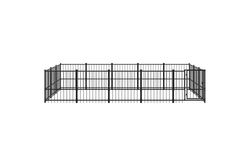 Vidaxl 3124618 Outdoor Dog Kennel Steel 14.11 M2