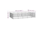 Vidaxl 3124618 Outdoor Dog Kennel Steel 14.11 M2