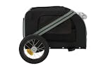 Vidaxl 93867 Pet Bike Trailer Grey And Black Oxford Fabric And Iron