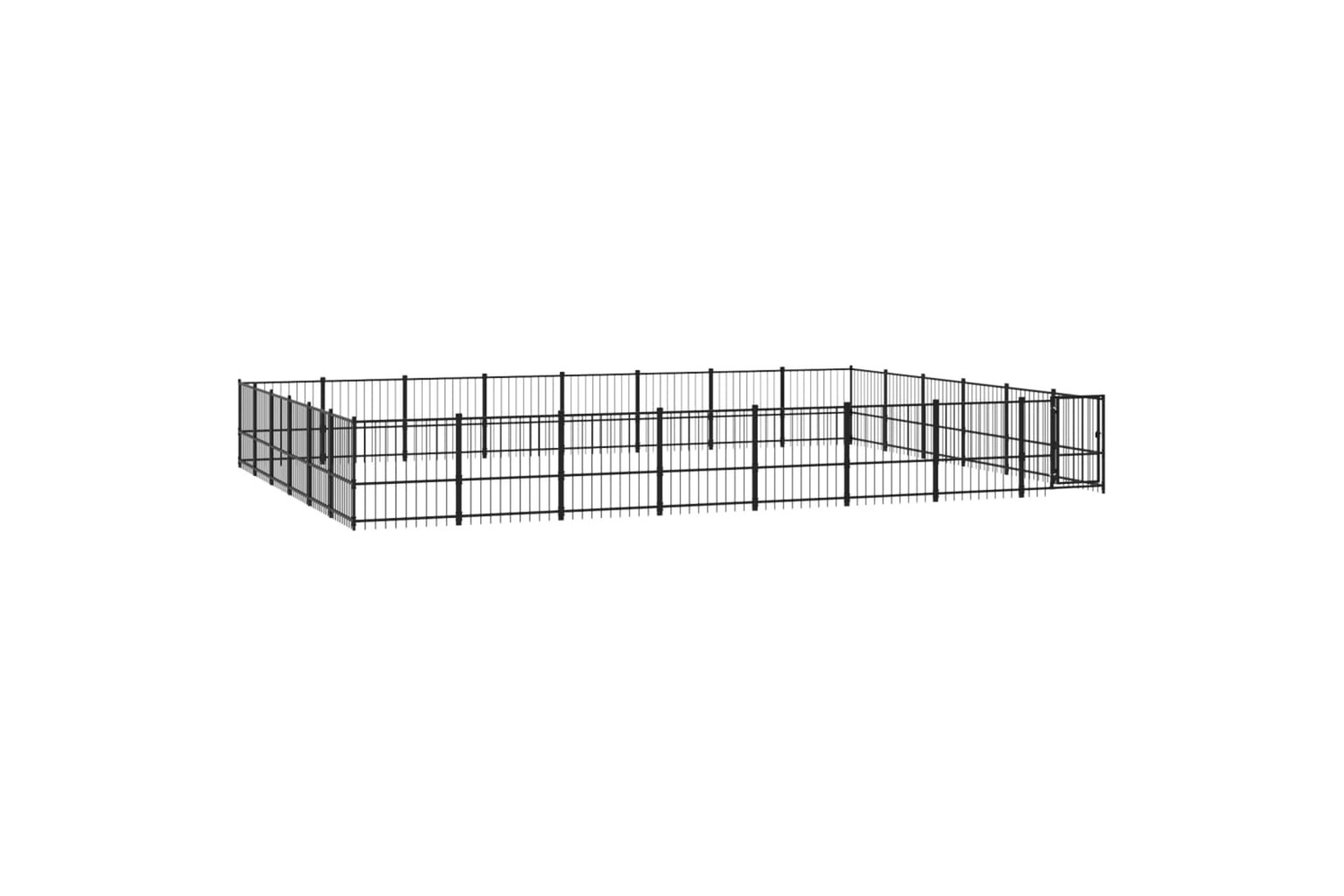 vidaXL 3124645 Outdoor Dog Kennel Steel 45.16 M2