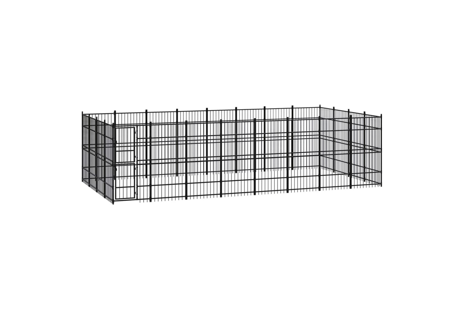 vidaXL 3097986 Outdoor Dog Kennel Steel 29.49 M2