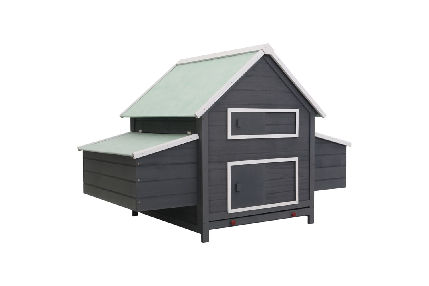 vidaXL 170855 Chicken Coop Grey 157x97x110cm Wood