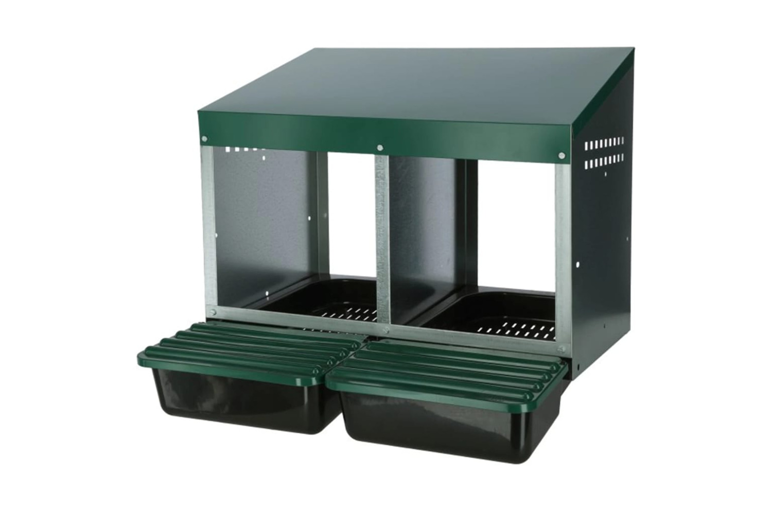 Kerbl 425766 Double Chicken Laying Nest 53x52x43.5 Cm Plastic Green