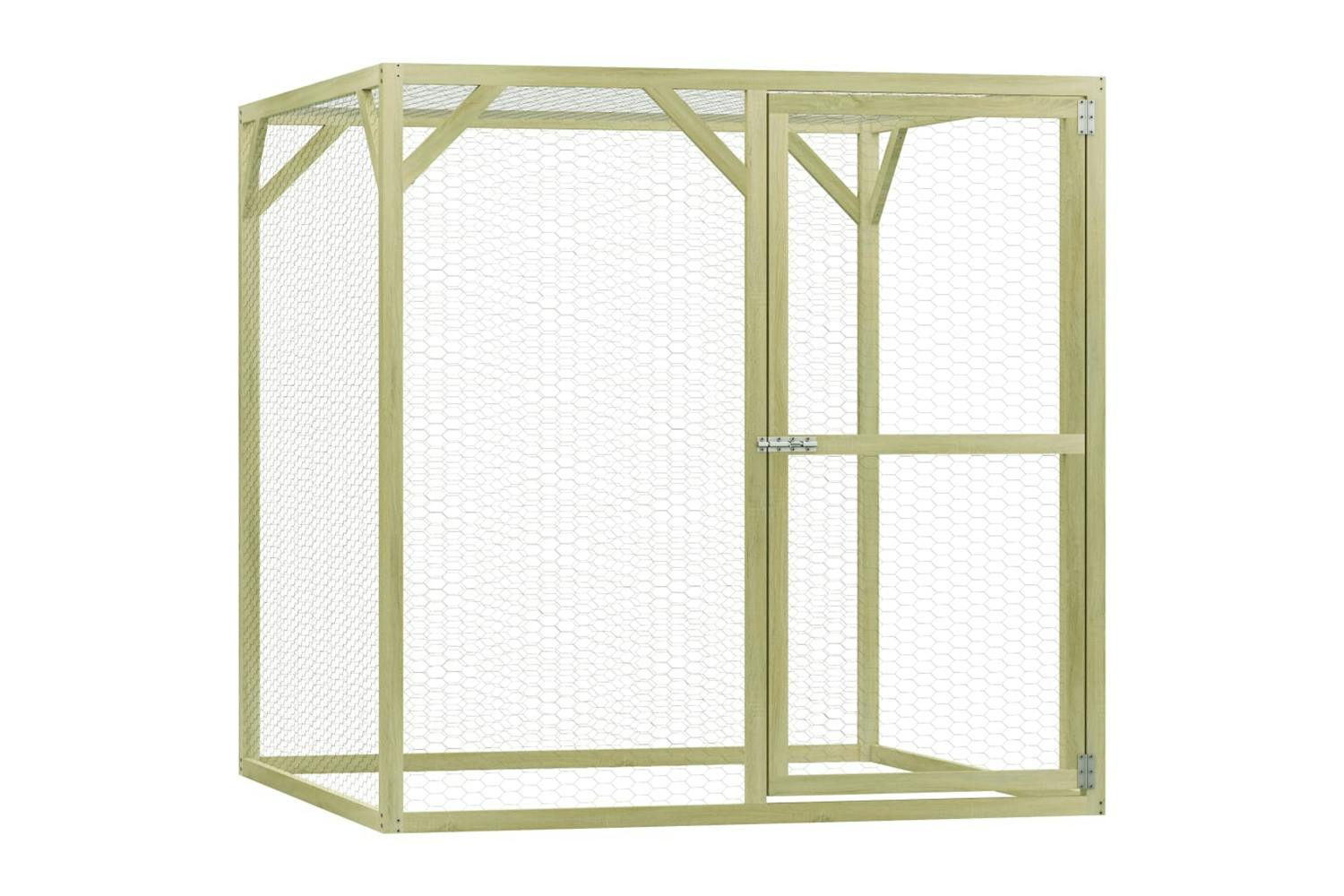 Vidaxl 278403 Chicken Cage 1.5x1.5x1.5 M Impregnated Pinewood